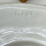 Compartmented tray in Italian ceramic