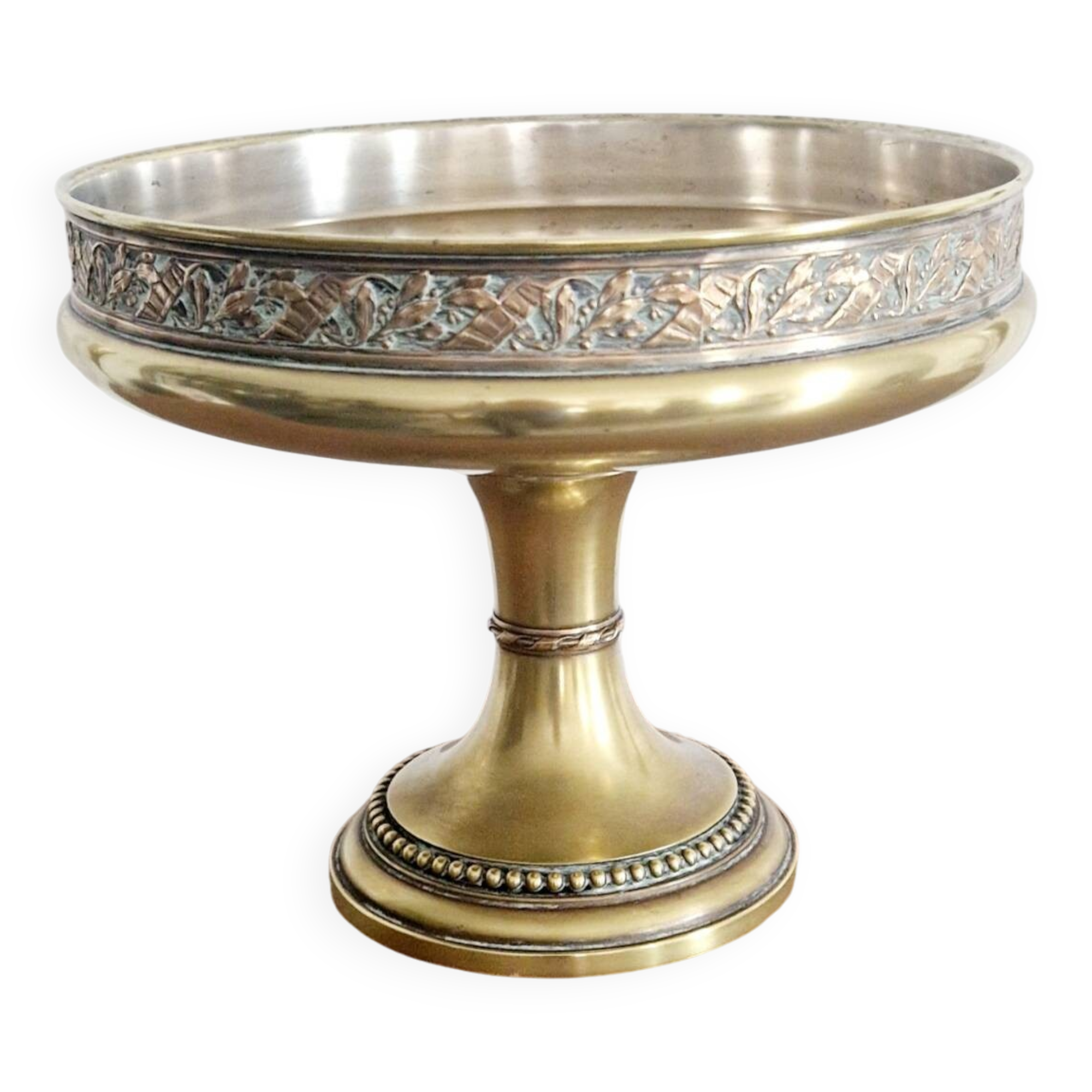 Gilded metal footed cup from the early 20th century