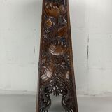 Arts and crafts hand carved pedestal, England ca 1880