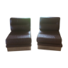 Pair of armchairs by Jacques Charpentier model "California". 1969.