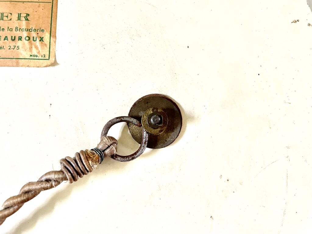 Large bevelled oval mirror 90x60 cm