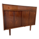 Vintage danish mid century rosewood sliding door cabinet 1960s