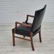 1960s, Danish armchair, original very good condition, teak wood, artificial leather.