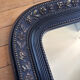 Miroir Louis Philippe noir et doré