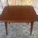 Old scandinavian wooden desk compass feet + drawer 70s vintage