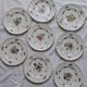 8 antique fine porcelain plates from Saxony