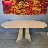 Vintage travertine dining table