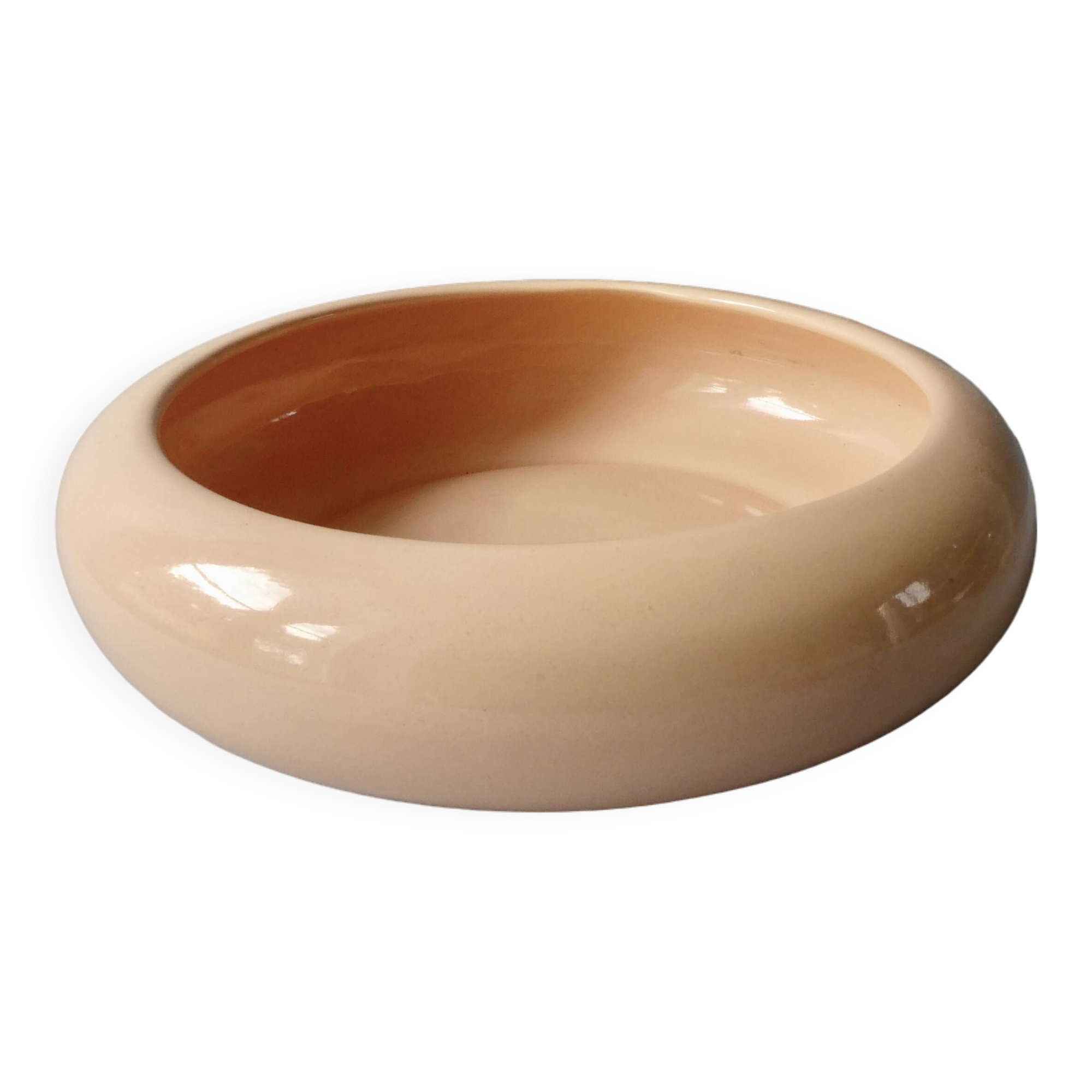 Pastel pink ceramic bowl, Habitat, 90s