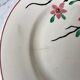 5 assiettes plates Digoin Sarreguemines modèle Aigues-Vives peintes à la main années 30-40