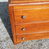 Vintage 3-drawer golden oak chest of drawers from the 50s