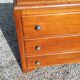 Vintage 3-drawer golden oak chest of drawers from the 50s