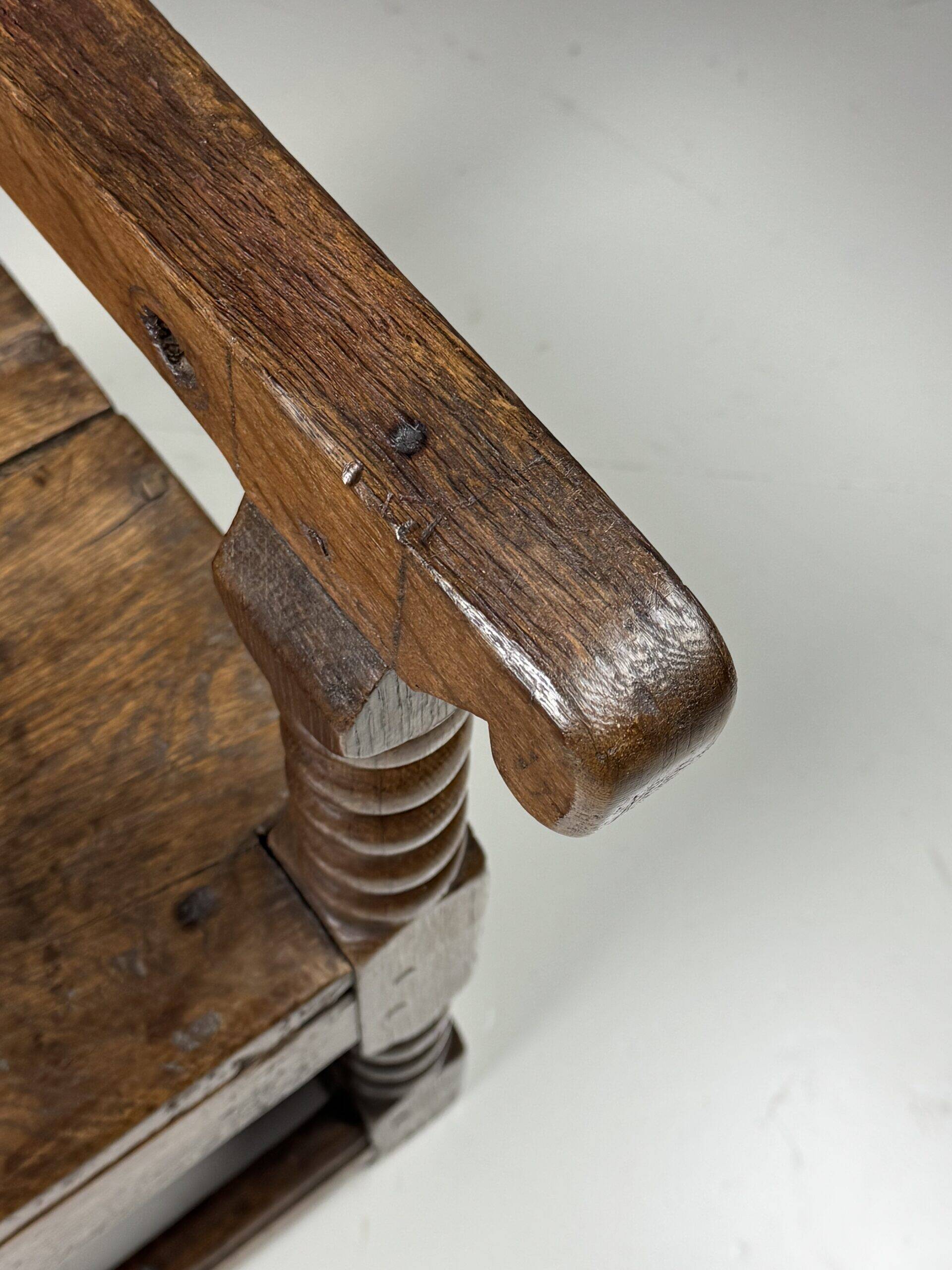 English monk chair table oak 18th century