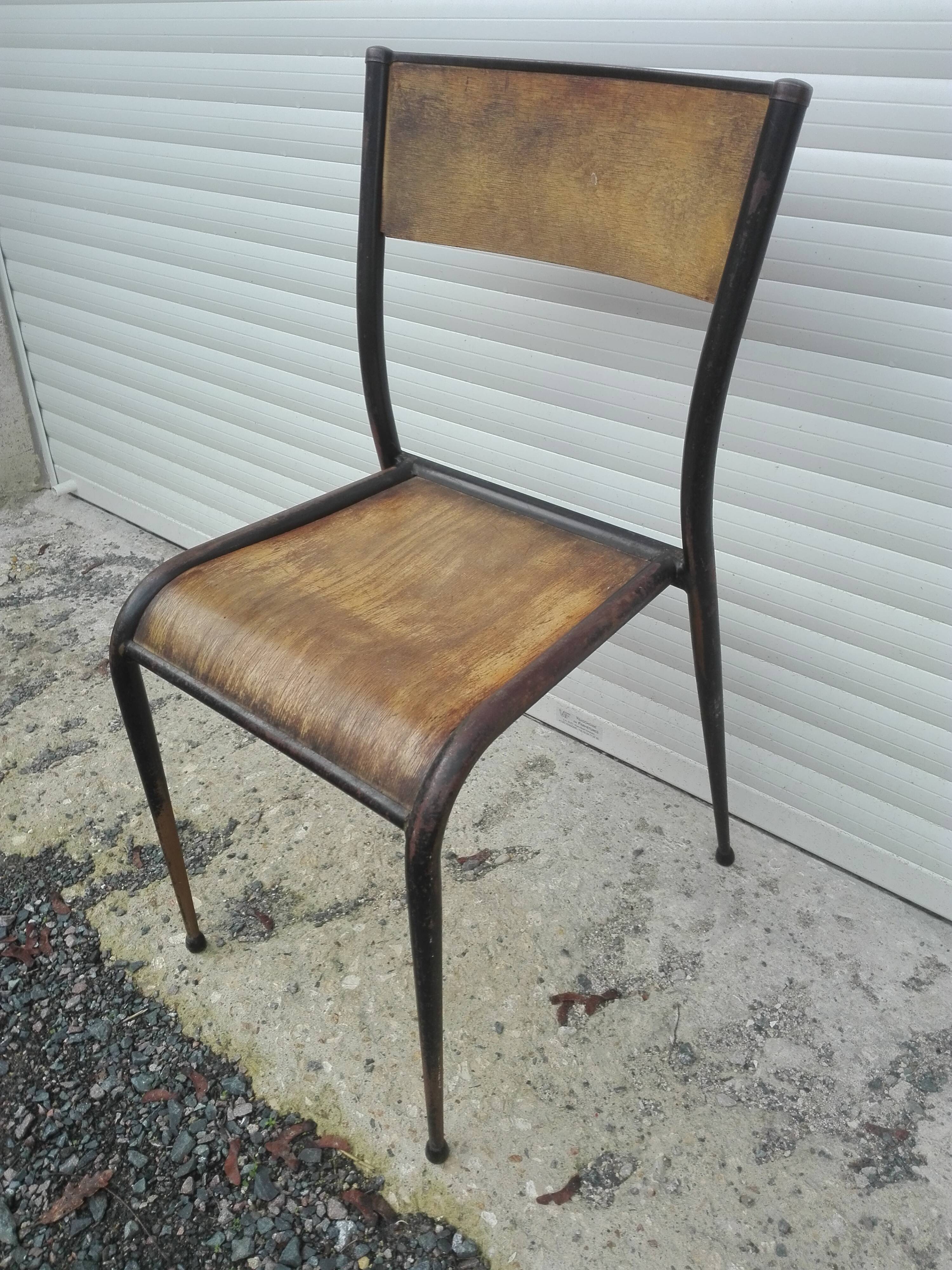 School Mullca 510 foot spindle vintage Chair