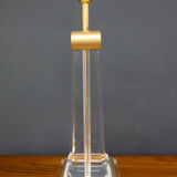 Les arcades lucite gold-plated brass table lamp
