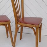 Pair of Baumann bistro chairs no. 12