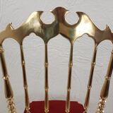 Paire de chaises Chiavarine, laiton