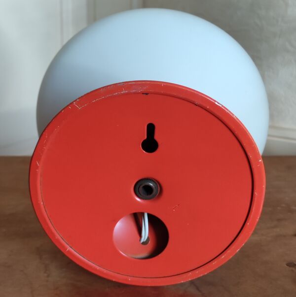 Luminaire orange vintage année 1970