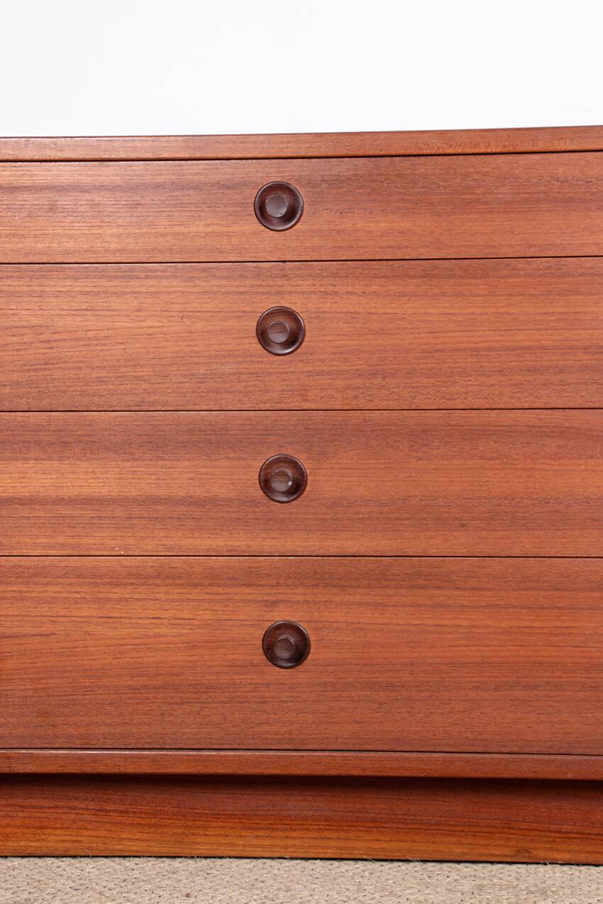 Large double chest of drawers, 8 drawers, in teak by Borge Mogensen 1960.