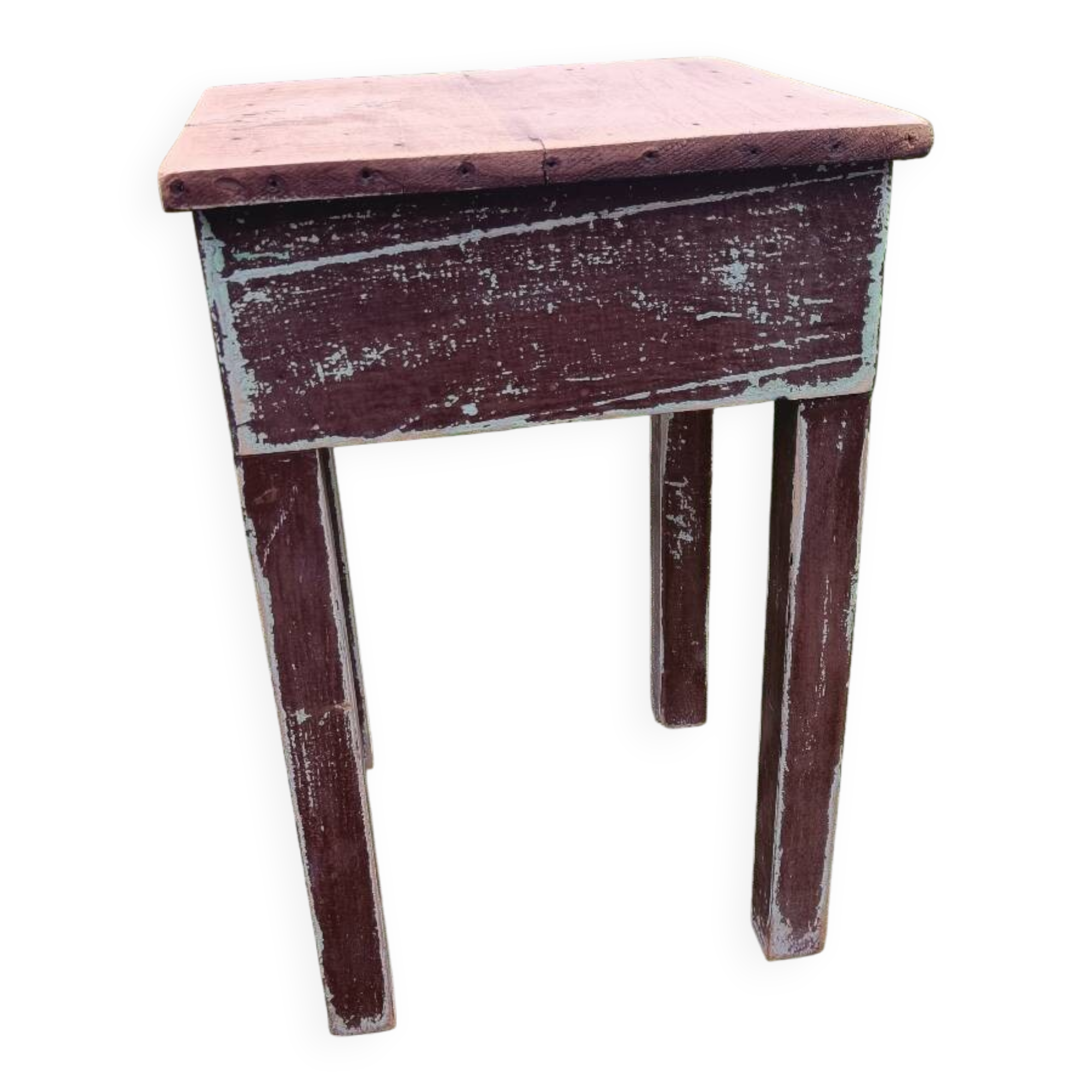 Patinated farmhouse stool
