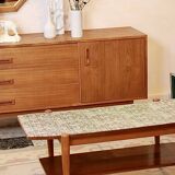 Teak coffee table, reversible top 1960