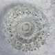 Set of 2 chiseled crystal ashtrays