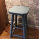 Painted wooden stool