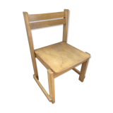Old vintage wood child chair