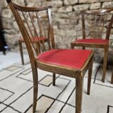 Set of 4 1960 chairs in the Baumann style