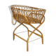 Vintage rattan couffin & its foot