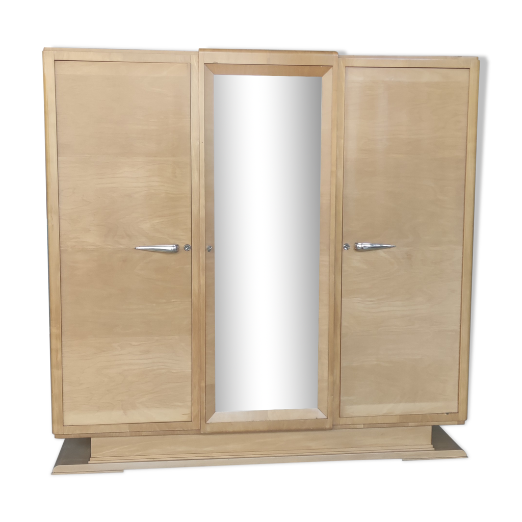 Armoire 3 portes art déco en placage d'orme Selency