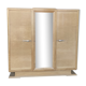 Armoire 3 portes art déco en placage d'orme