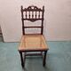 Chaise de chambre rotin et bois