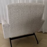 2 armchairs Joseph André Motte 1955 renovated