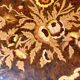Antique coffee table with floral marquetry, Louis XV style.
