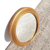 Old oval golden mirror 30x35cm