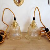 Pair of vintage portable lamps