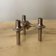 STOFF Nagel candle holder in real metal, 1960