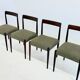 Set of 4 Lübke dining chairs with rosewood