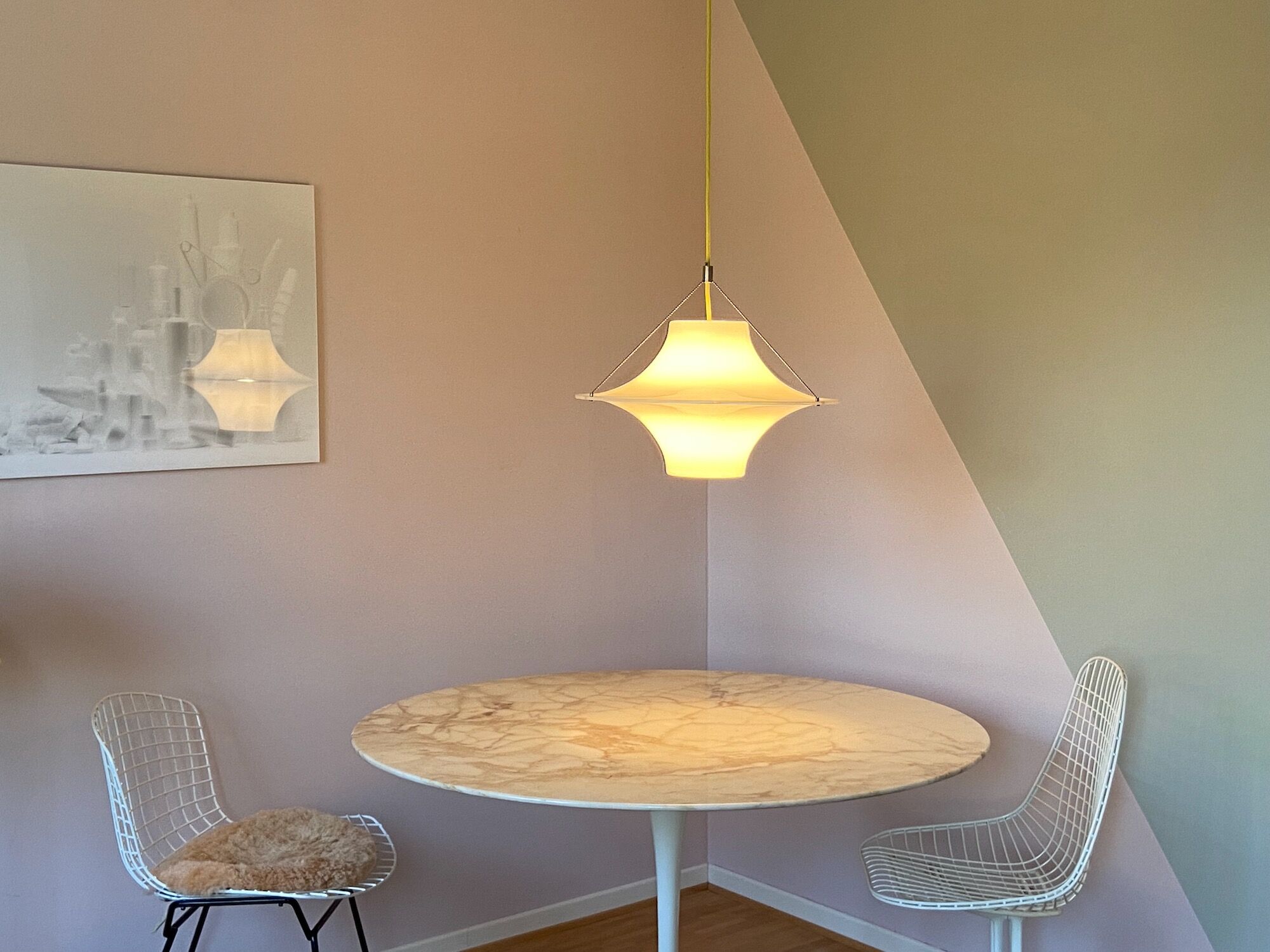 ‘Sky Flyer’ Ceiling Lamp Designed by Yki Nummi, Finland, 1960s