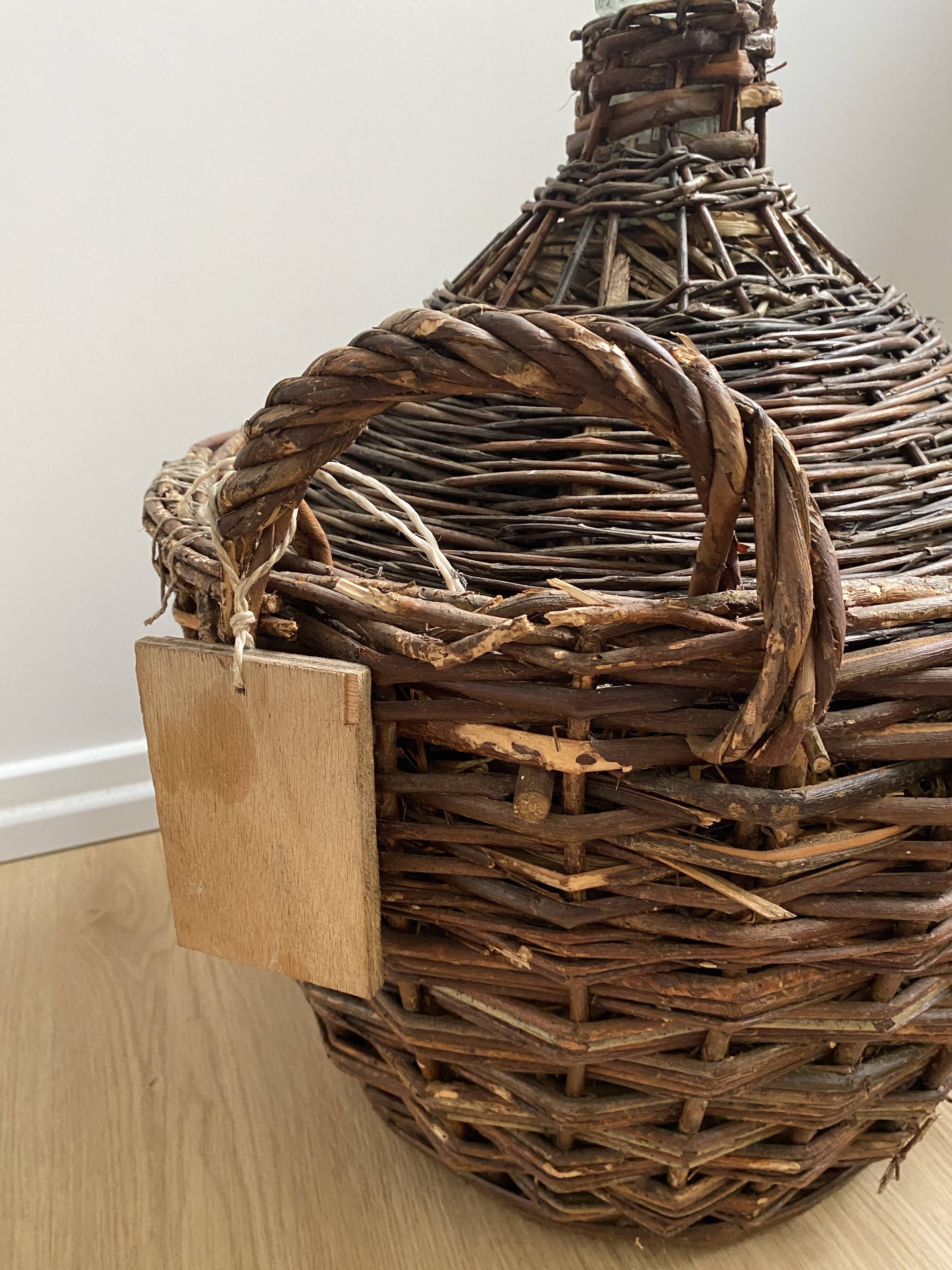 Dame Jeanne in her vintage wicker case