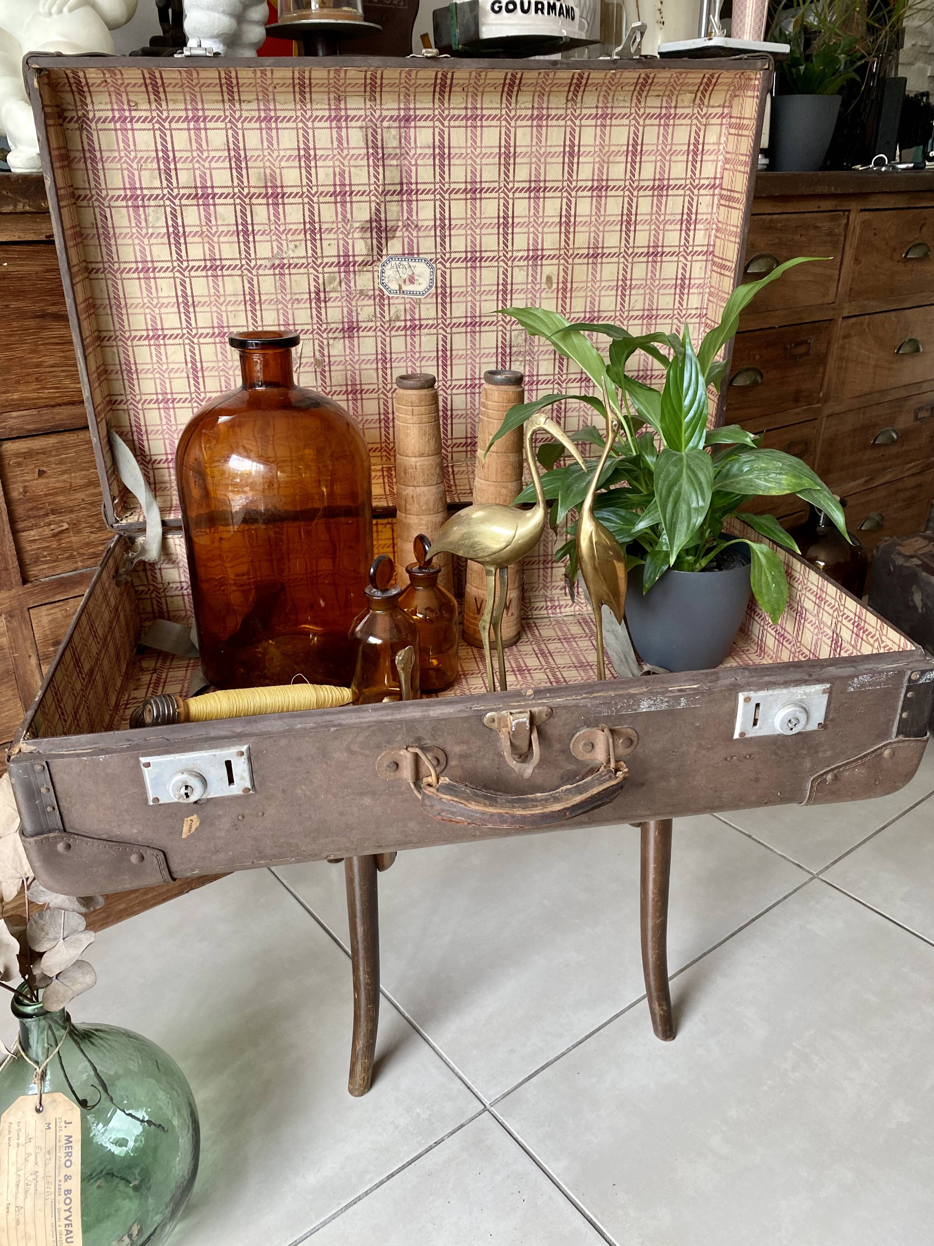 Old vintage suitcase