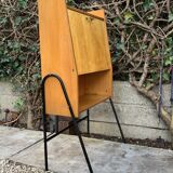 Vintage 1950s asymmetrical wall-mounted secretary desk