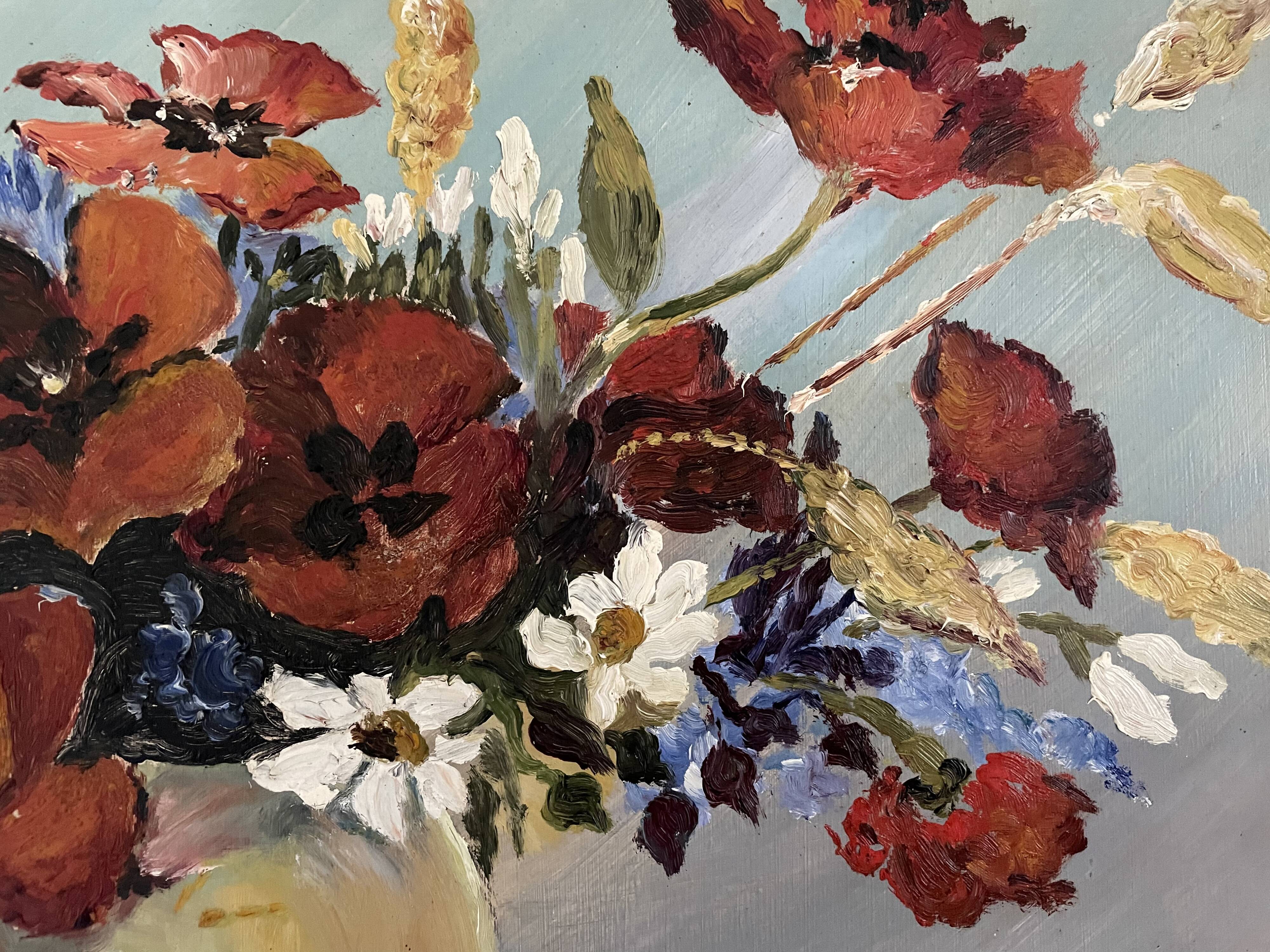 Old bouquet painting