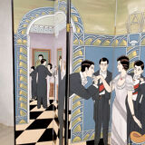 Vintage design room divider paravan 'ballroom'