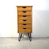 Chest of drawers on hairpin legs, Scandinavian style