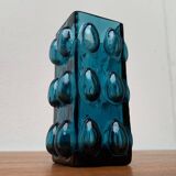 Bubble glass vase from the mid-century Scandinavian space age by Wilhelm Braun-Feldweg for Hirschberg, 1960s.