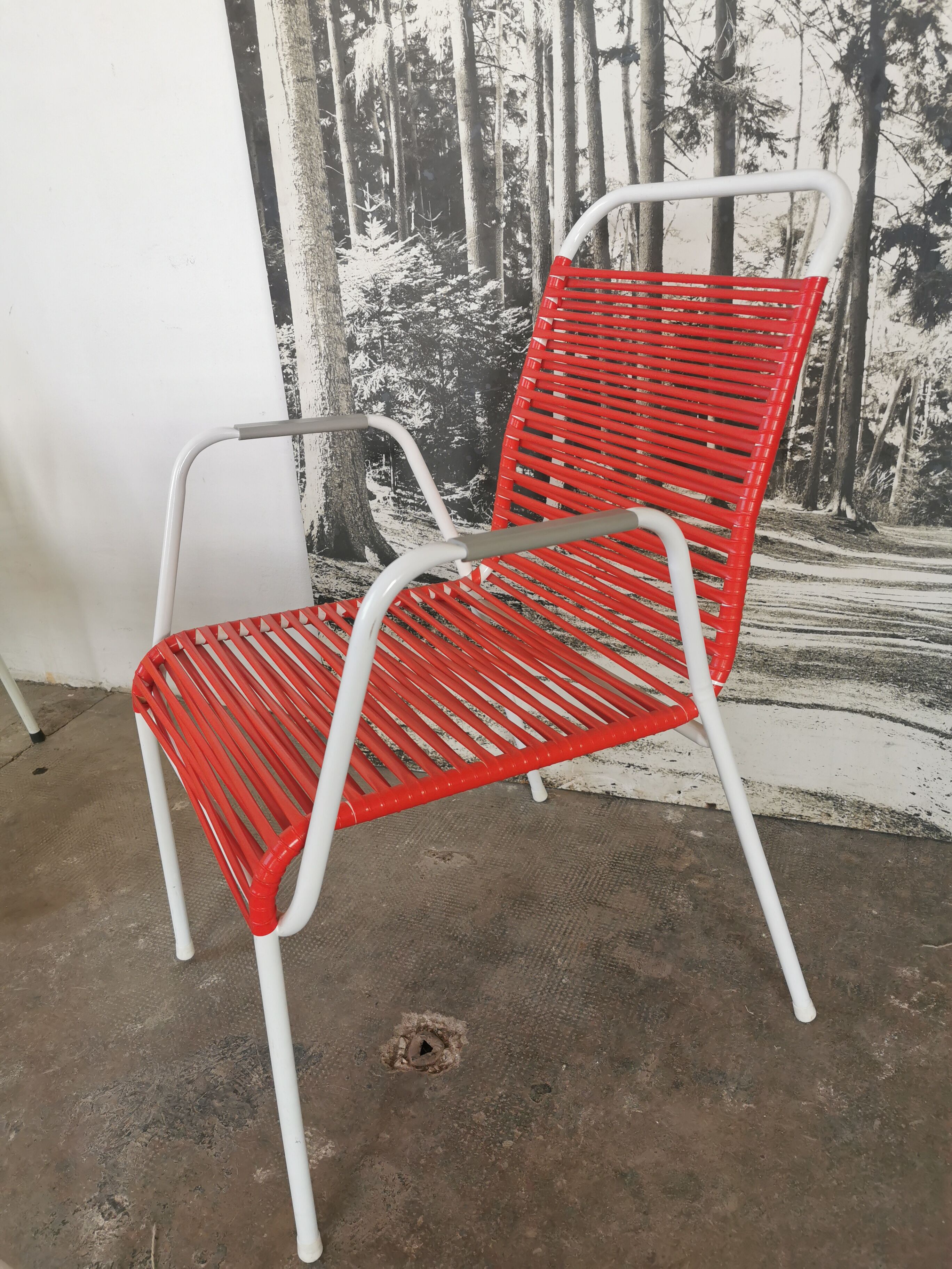 Set of 4 garden armchairs