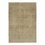 1970s 240 cm x 340 cm beige wool carpet