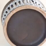 Glazed earthenware vase