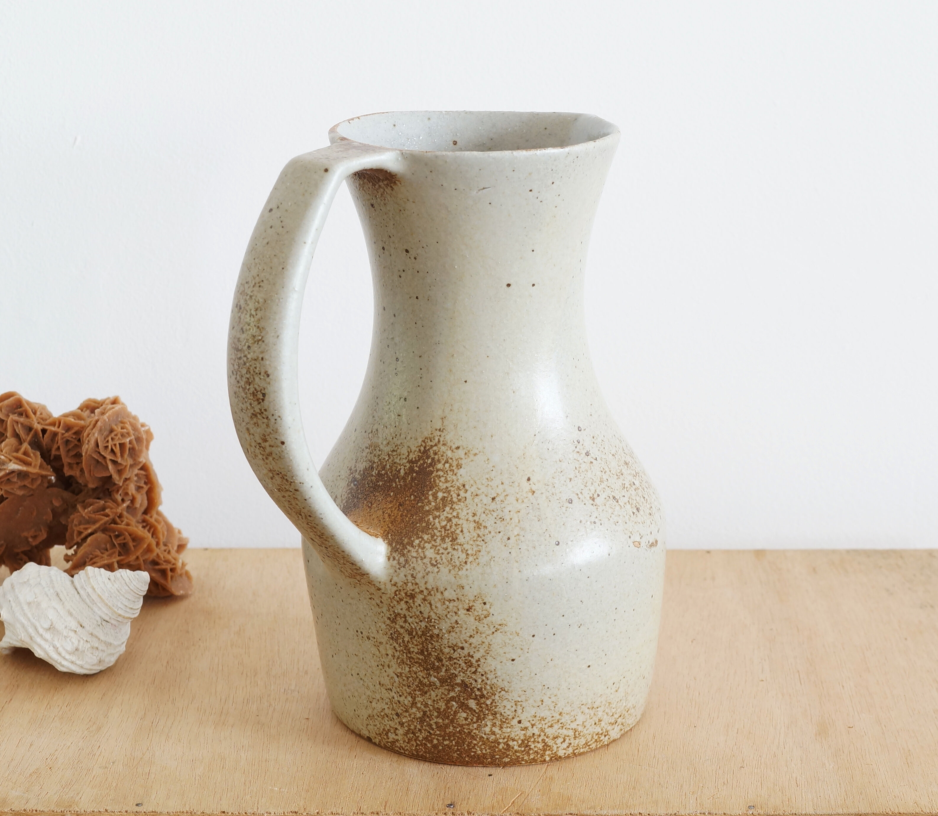 Pyrite stoneware pitcher 1970s